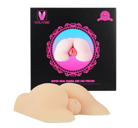 [11023] Masturbador Masculino - Torso con Orificio Anal y Vaginal