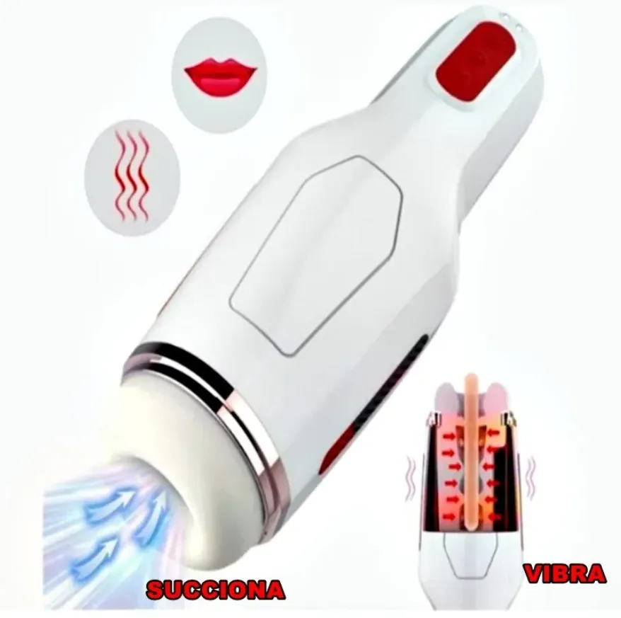[11054] Masturbador Automático Masculino -Vibrador y Succión